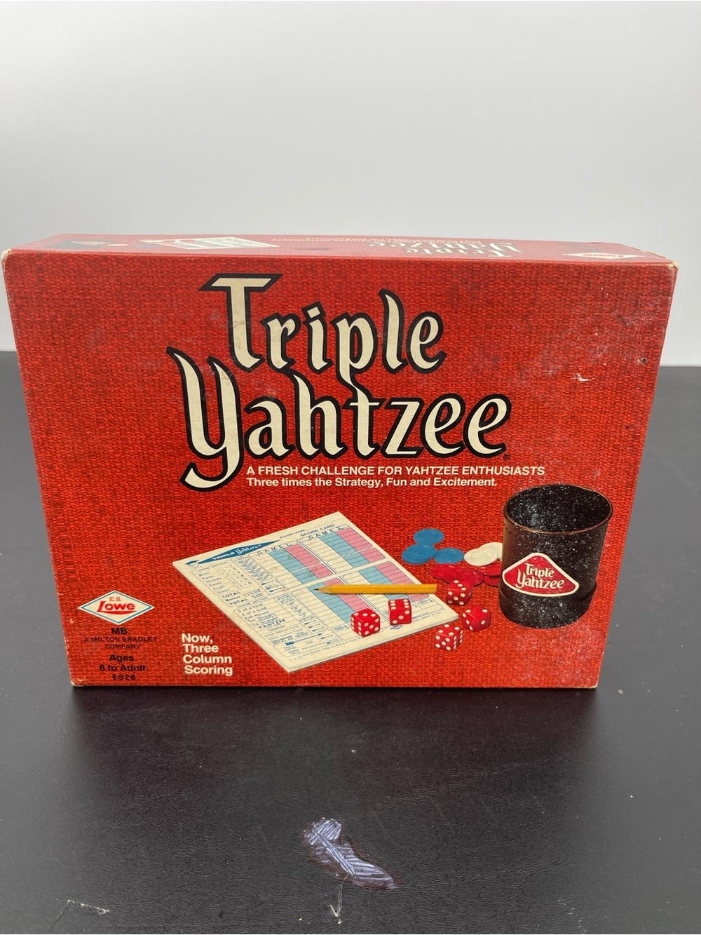 Triple Yahtzee Vintage Board Game 1972 Made in USA